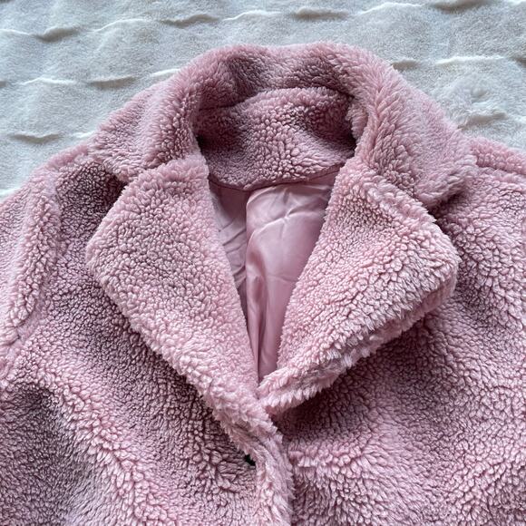 🔥Oversized Teddy Longline Coat Fluffy Fuzzy Luxe Girl Barbiecore Winter Fashion - Picture 7 of 15